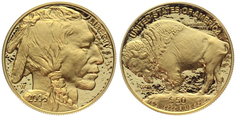 USA 50 $ 2006 Buffalo Proof | 1 Unze Feingold